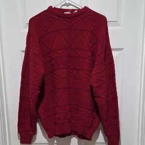 Country Road Red Cable Sweater